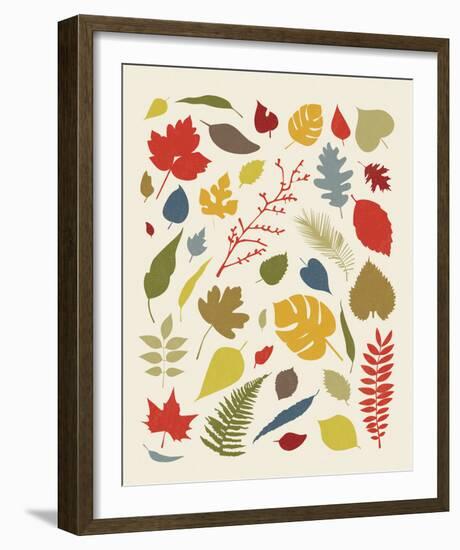 Falling Leaves-Clara Wells-Framed Giclee Print