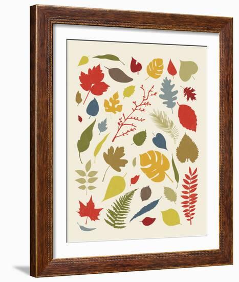 Falling Leaves-Clara Wells-Framed Giclee Print