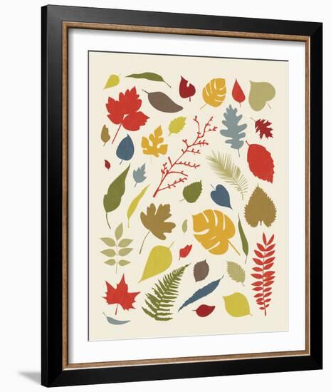 Falling Leaves-Clara Wells-Framed Giclee Print