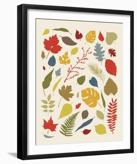 Falling Leaves-Clara Wells-Framed Giclee Print