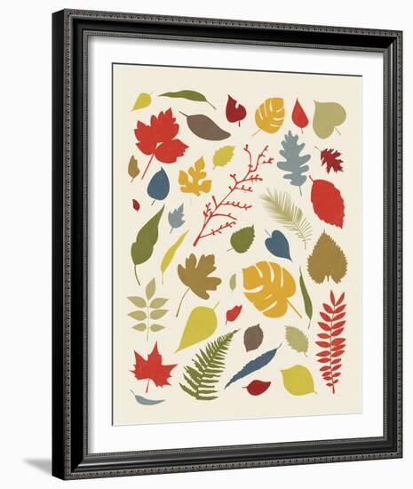 Falling Leaves-Clara Wells-Framed Giclee Print