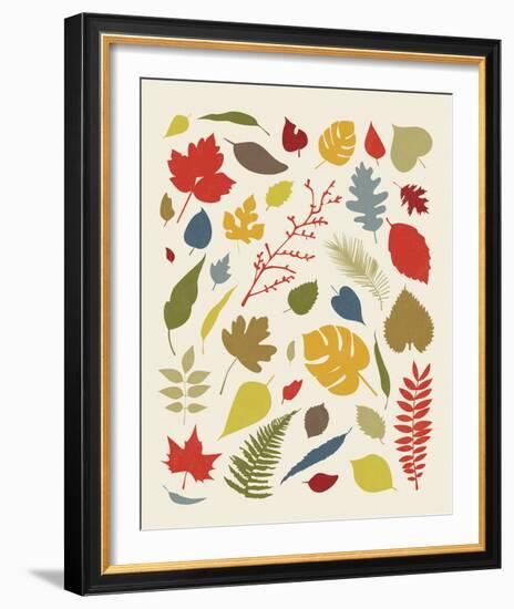 Falling Leaves-Clara Wells-Framed Giclee Print