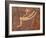 Falling Man Petroglyph, Gold Butte, Nevada, United States of America, North America-James Hager-Framed Photographic Print