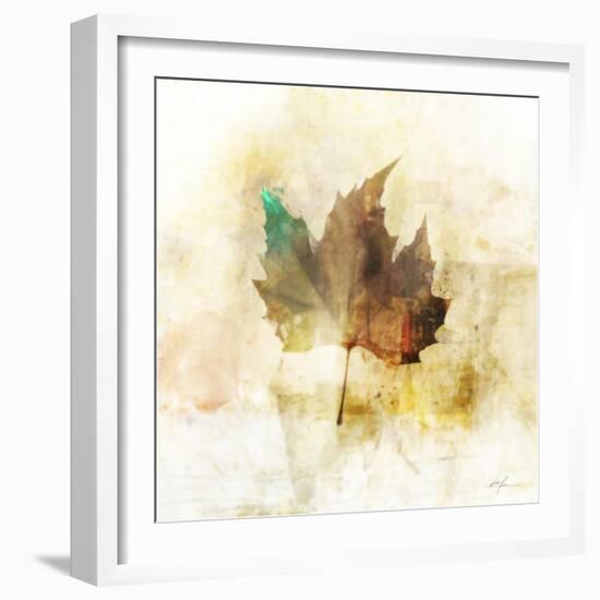 Falling Maple Leaf 1-Ken Roko-Framed Art Print