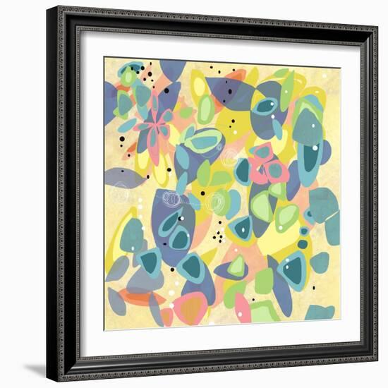 Falling On Water 1-Jan Weiss-Framed Art Print