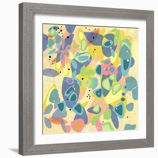 Falling on Water 1-Jan Weiss-Framed Art Print