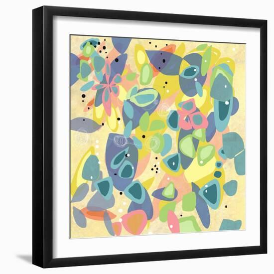 Falling on Water 1-Jan Weiss-Framed Art Print