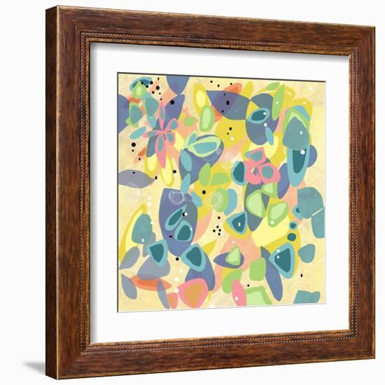 Falling on Water 1-Jan Weiss-Framed Art Print