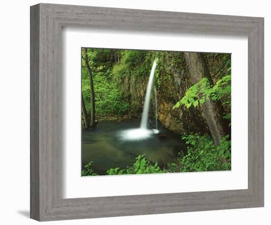 Falling Spring, Mark Twain National Forest, Missouri, USA-Charles Gurche-Framed Photographic Print