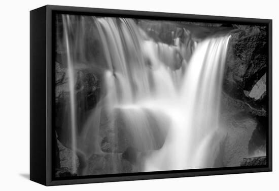 Falling Water I BW-Douglas Taylor-Framed Stretched Canvas