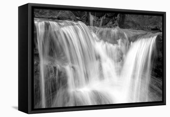 Falling Water II BW-Douglas Taylor-Framed Stretched Canvas