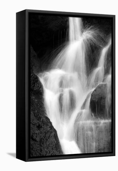 Falling Water IV BW-Douglas Taylor-Framed Premier Image Canvas