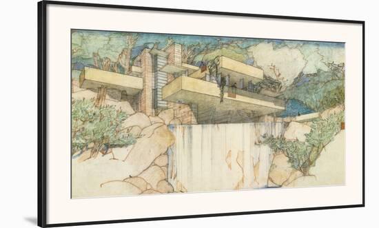 Falling Water, Mill Run, Pennsylvania-Frank Lloyd Wright-Framed Art Print