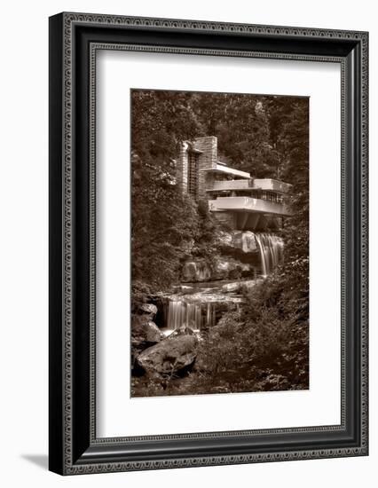 Falling Water View BW-Steve Gadomski-Framed Photographic Print