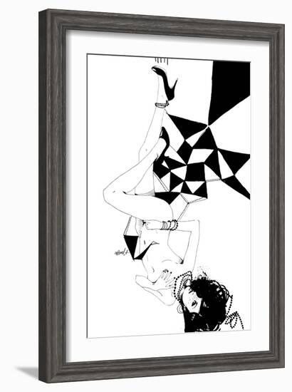 Falling-Manuel Rebollo-Framed Art Print