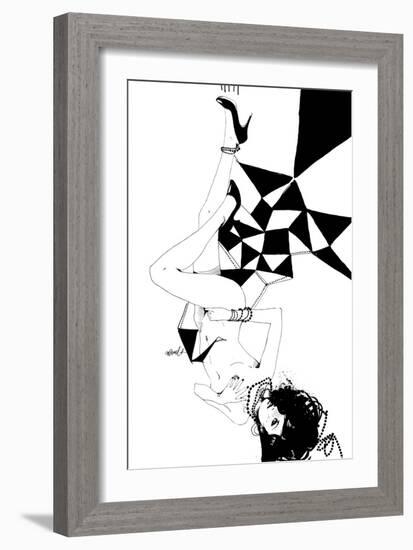 Falling-Manuel Rebollo-Framed Art Print
