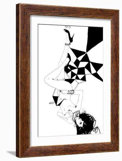 Falling-Manuel Rebollo-Framed Art Print