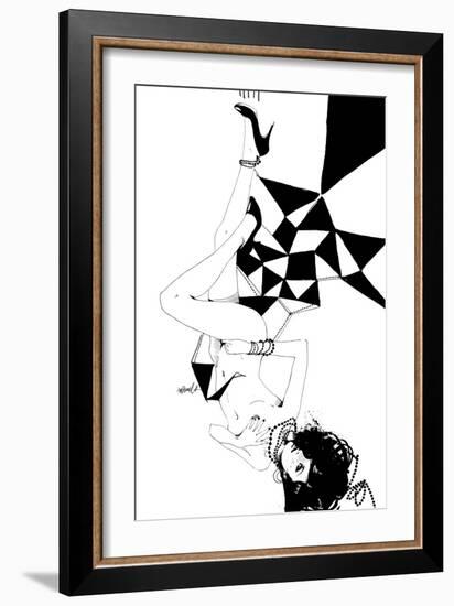 Falling-Manuel Rebollo-Framed Art Print