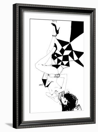 Falling-Manuel Rebollo-Framed Art Print