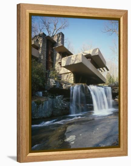 Fallingwater, State Route 381, Pennsylvania-Frank Lloyd Wright-Framed Stretched Canvas