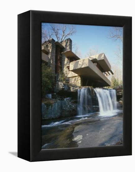 Fallingwater, State Route 381, Pennsylvania-Frank Lloyd Wright-Framed Stretched Canvas