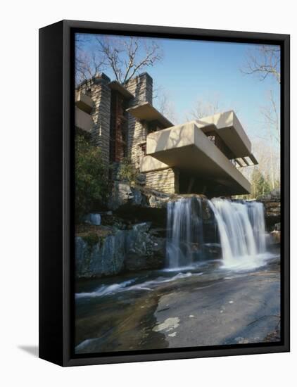 Fallingwater, State Route 381, Pennsylvania-Frank Lloyd Wright-Framed Stretched Canvas