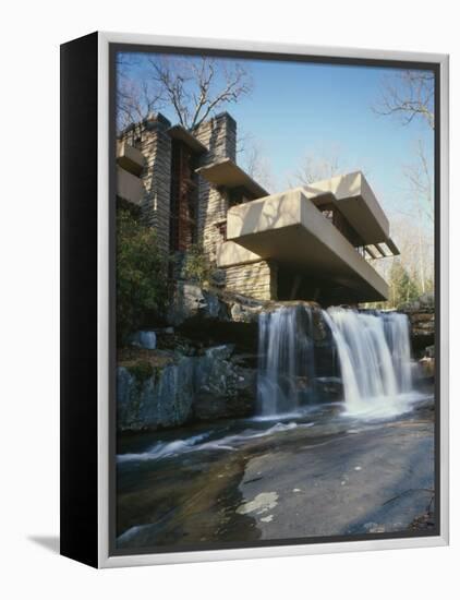 Fallingwater, State Route 381, Pennsylvania-Frank Lloyd Wright-Framed Stretched Canvas