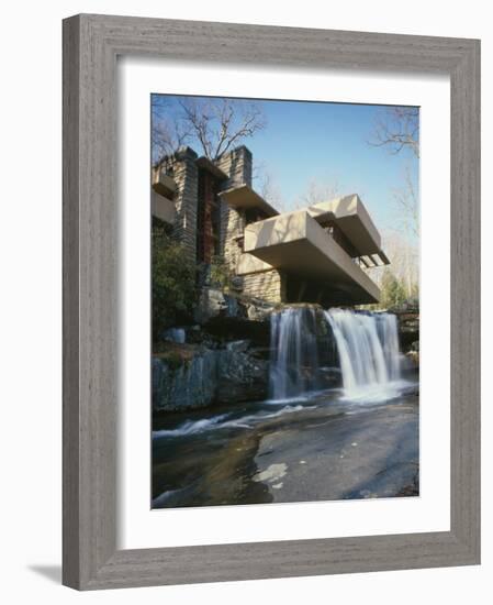 Fallingwater, State Route 381, Pennsylvania-Frank Lloyd Wright-Framed Photo