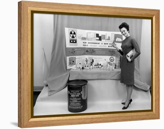 Fallout Shelter Supplies, USA, Cold War-us National Archives-Framed Premier Image Canvas