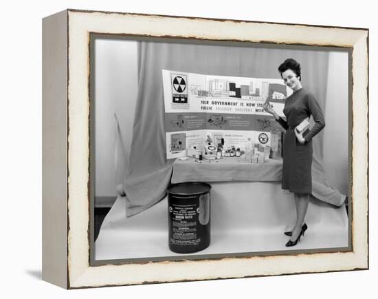 Fallout Shelter Supplies, USA, Cold War-us National Archives-Framed Premier Image Canvas