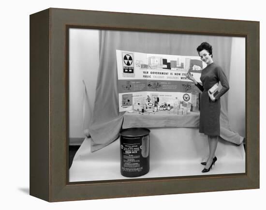 Fallout Shelter Supplies, USA, Cold War-us National Archives-Framed Premier Image Canvas