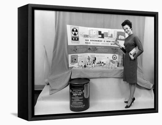 Fallout Shelter Supplies, USA, Cold War-us National Archives-Framed Premier Image Canvas