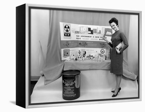 Fallout Shelter Supplies, USA, Cold War-us National Archives-Framed Premier Image Canvas