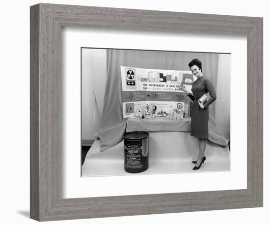 Fallout Shelter Supplies, USA, Cold War-us National Archives-Framed Photographic Print