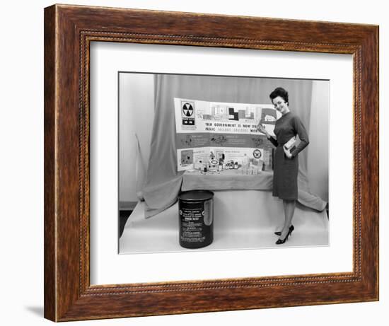 Fallout Shelter Supplies, USA, Cold War-us National Archives-Framed Photographic Print