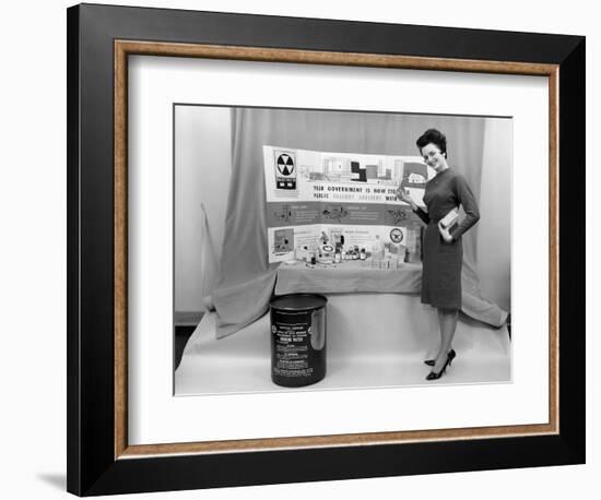 Fallout Shelter Supplies, USA, Cold War-us National Archives-Framed Photographic Print