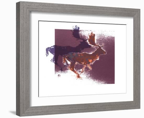 Fallow Bucks, 2015-Mark Adlington-Framed Giclee Print