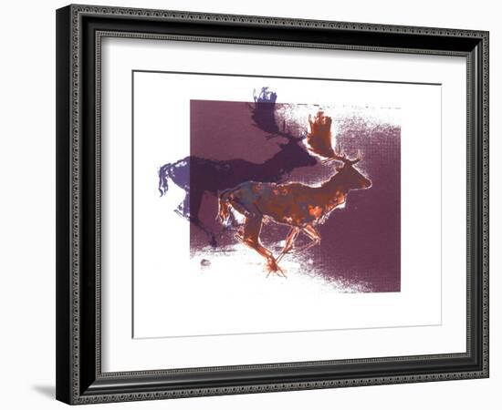 Fallow Bucks, 2015-Mark Adlington-Framed Giclee Print