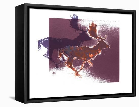 Fallow Bucks, 2015-Mark Adlington-Framed Premier Image Canvas