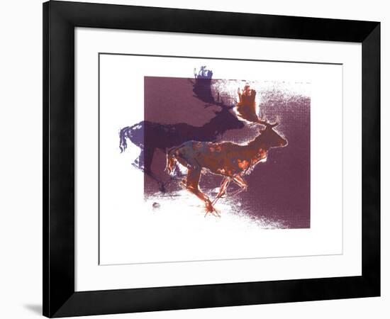 Fallow Bucks, 2015-Mark Adlington-Framed Giclee Print