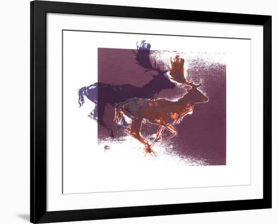 Fallow Bucks, 2015-Mark Adlington-Framed Giclee Print