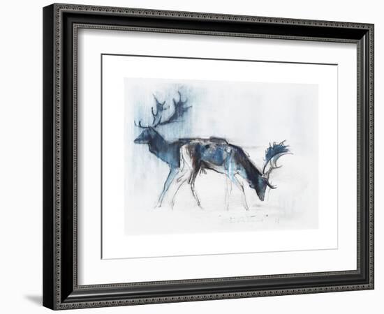 Fallow Bucks, Richmond, 2006-Mark Adlington-Framed Giclee Print