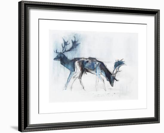 Fallow Bucks, Richmond, 2006-Mark Adlington-Framed Giclee Print