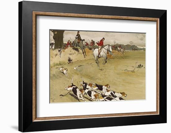 Fallowfield Hunt-Cecil Aldin-Framed Premium Giclee Print