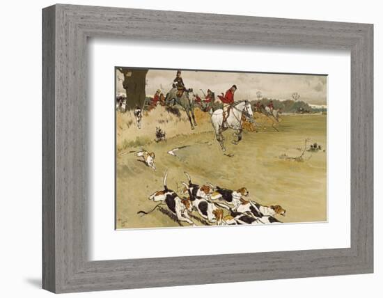 Fallowfield Hunt-Cecil Aldin-Framed Premium Giclee Print