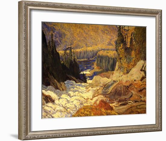 Falls, Montreal River-J^ E^ H^ MacDonald-Framed Art Print