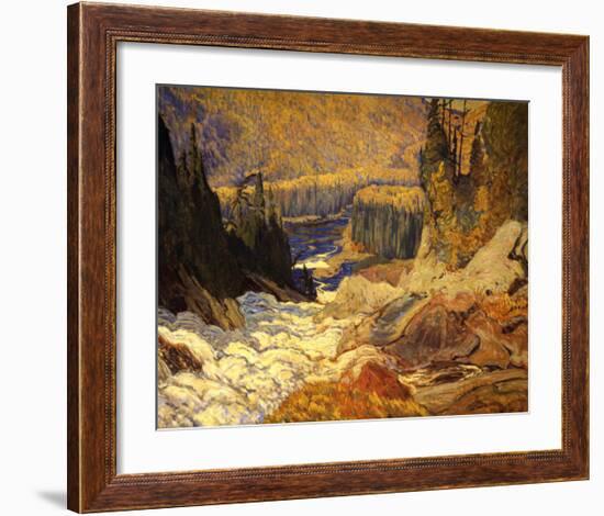 Falls, Montreal River-J^ E^ H^ MacDonald-Framed Art Print