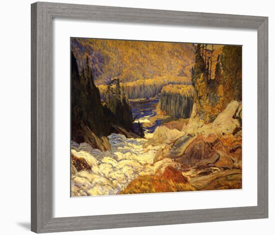 Falls, Montreal River-J^ E^ H^ MacDonald-Framed Art Print