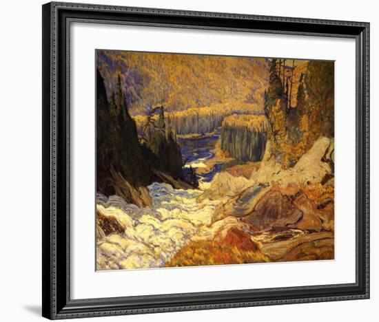 Falls, Montreal River-J^ E^ H^ MacDonald-Framed Art Print