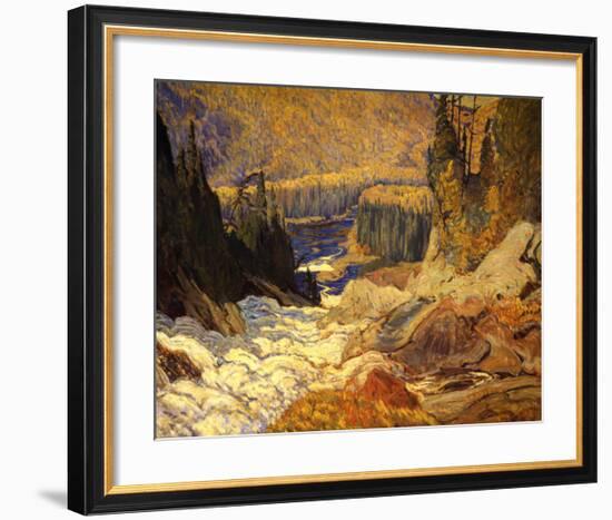 Falls, Montreal River-J^ E^ H^ MacDonald-Framed Art Print